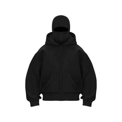 Double Hood Fleece-Lined Sweater